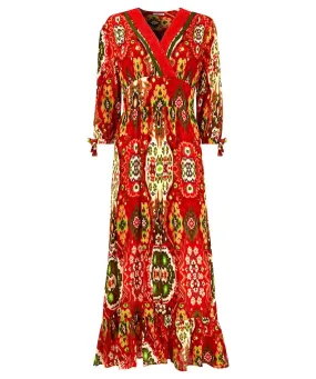 Joe Browns 18 Red Loretta Print Dress