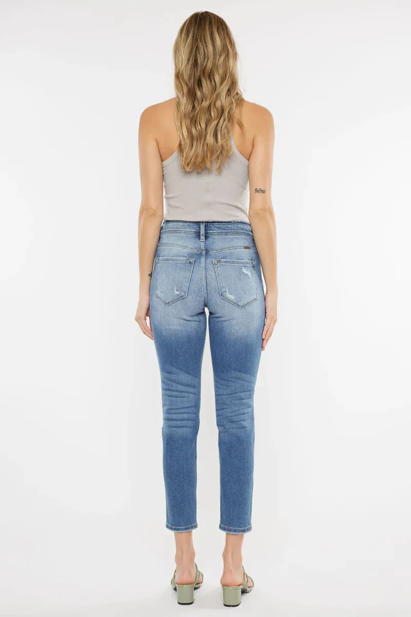 Kancan - Clemence High Rise Mom Jeans - kc9198l