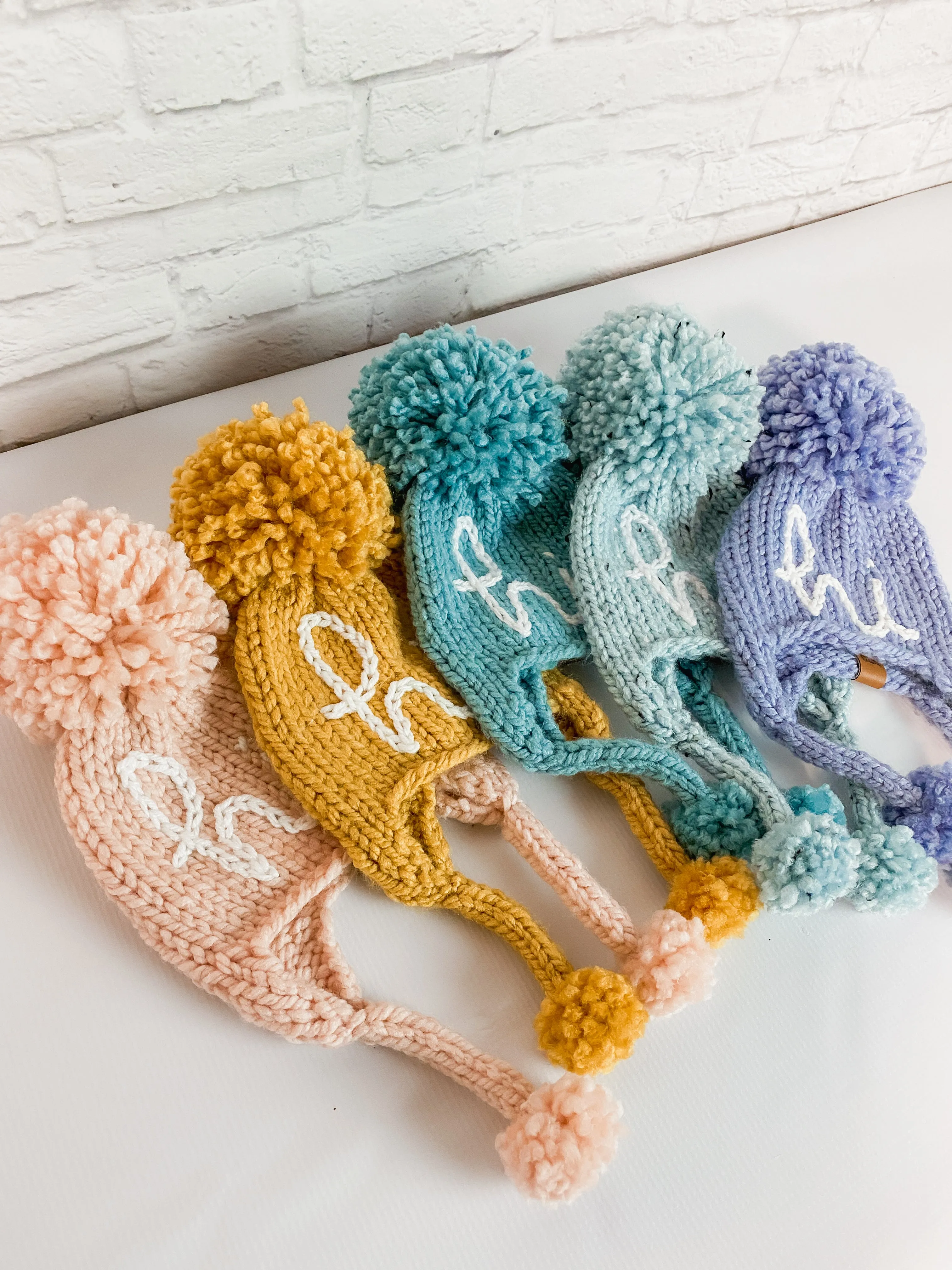 Knitted Hi Hat, Baby and Toddler Beanies for Pregnancy Announcement, Gender Reveal, Going Home Outfit