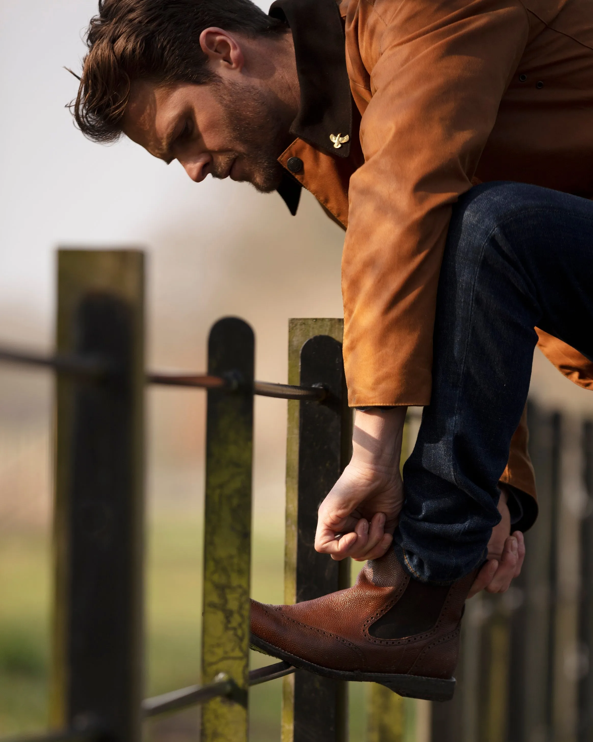 Landowner Bold Wax Walking Jacket - Mustard