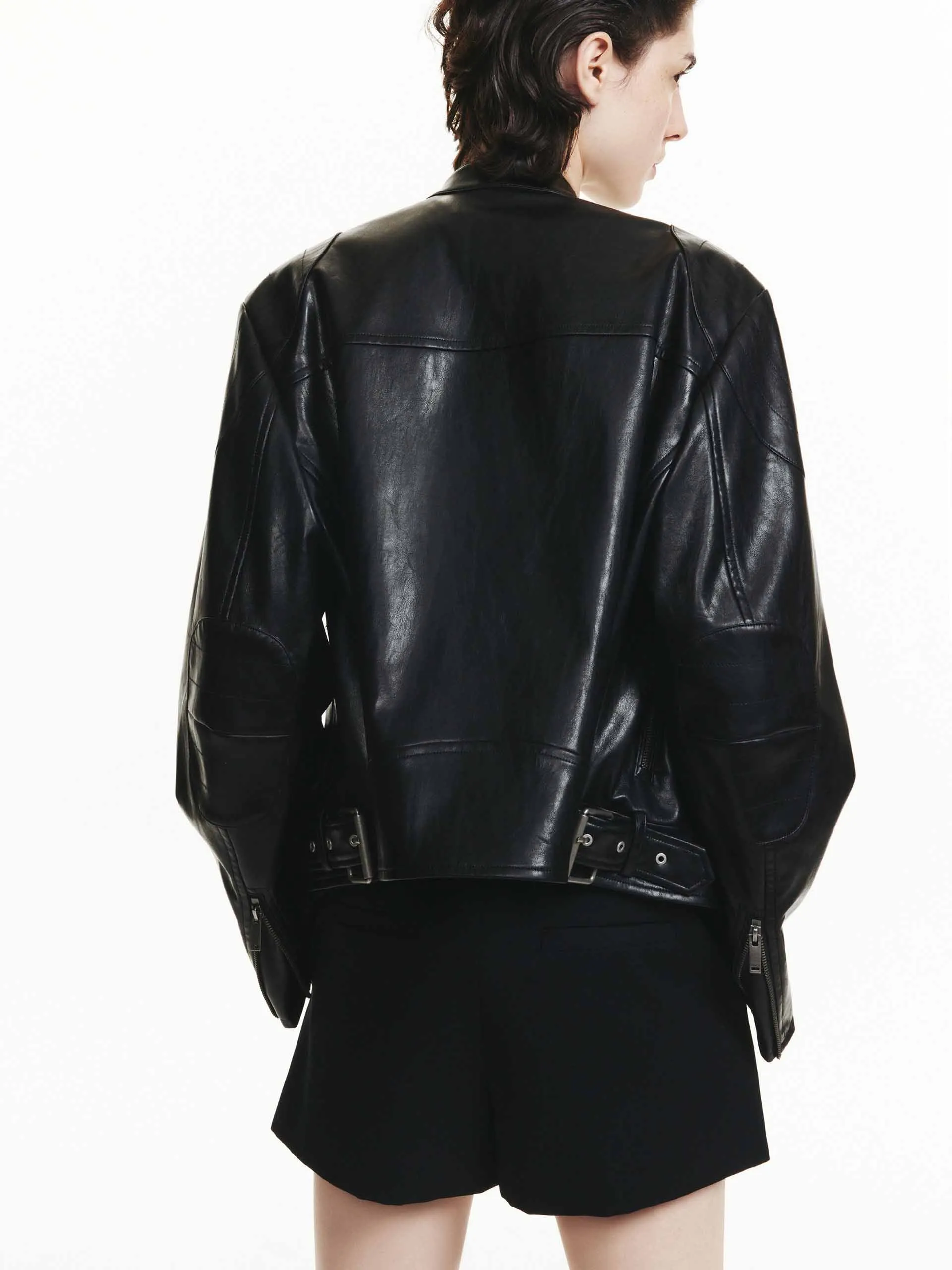 Leather Bomber Jacket