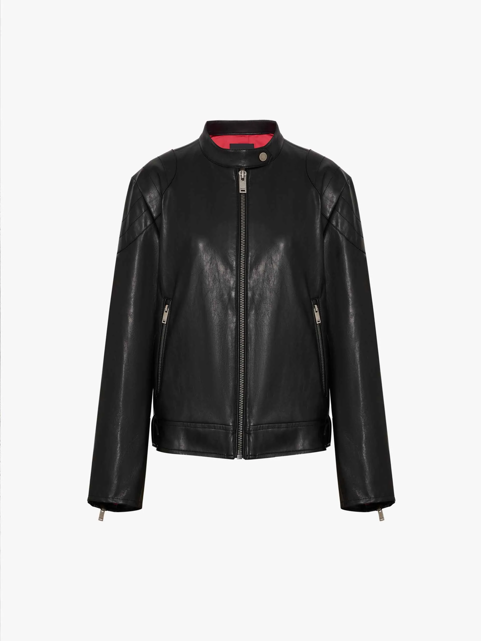 Leather Bomber Jacket