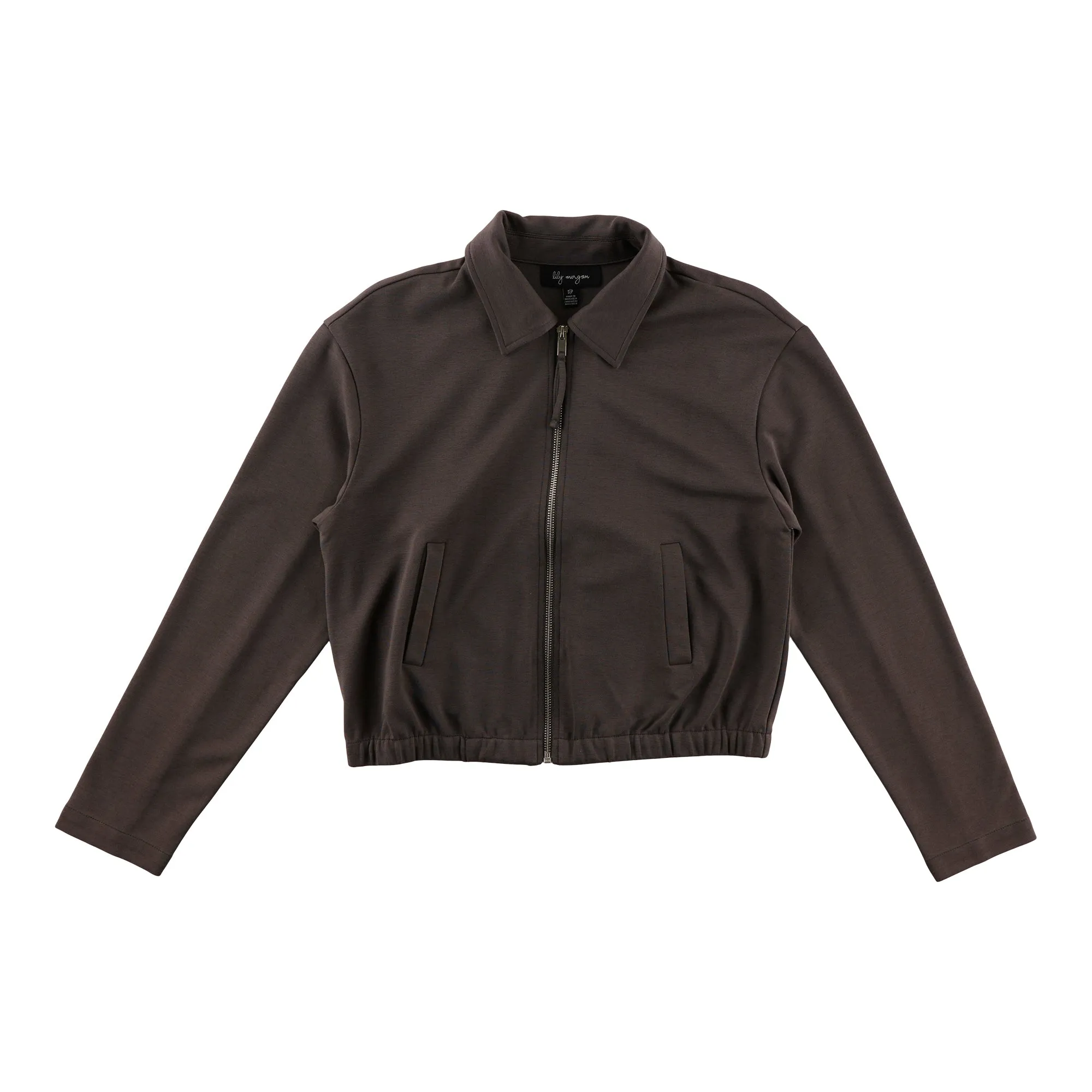 lily morgan Women's Ponte Bomber Jacket