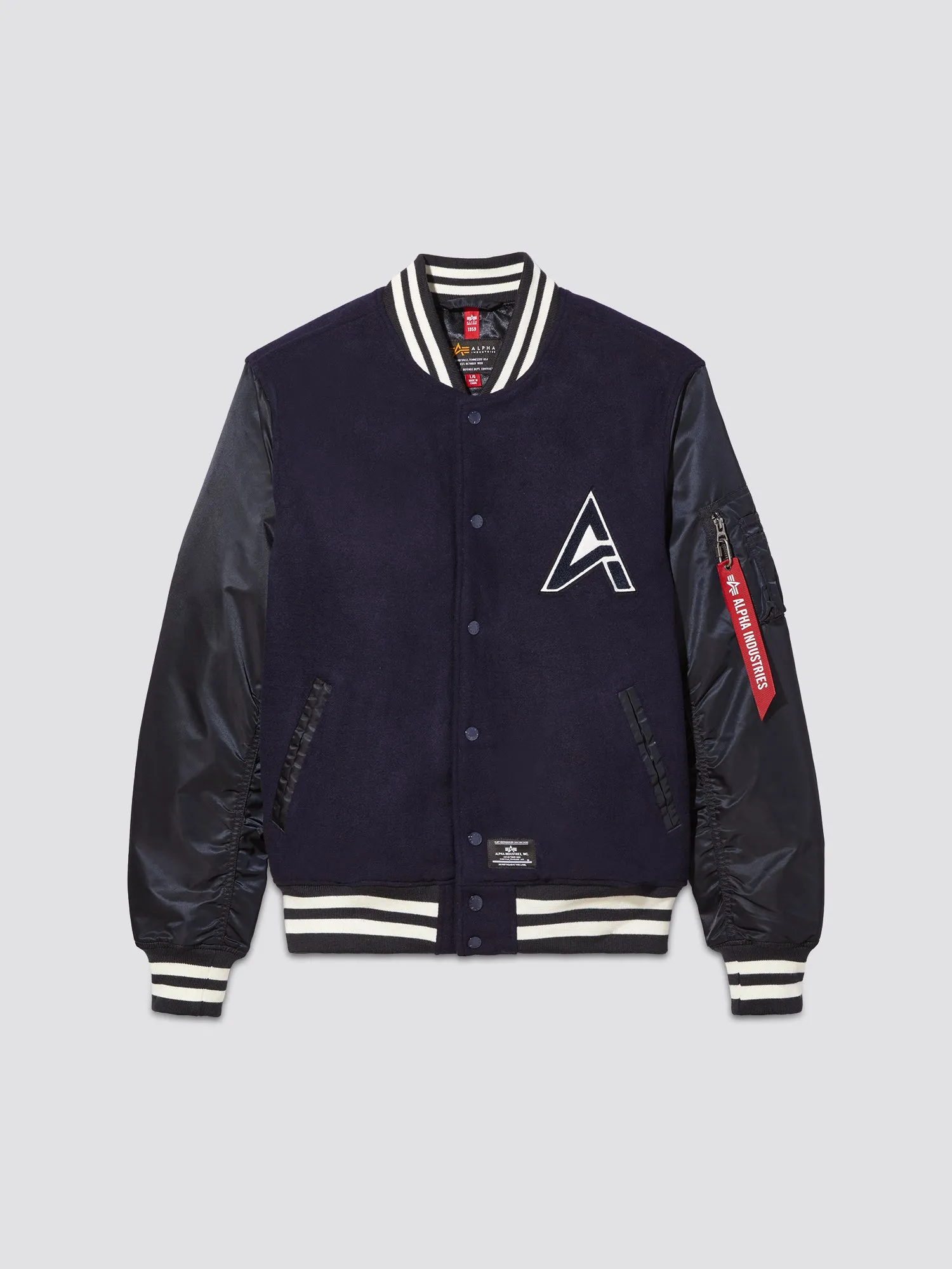 MA-1 WOOL VARSITY JACKET (REPLICA BLUE)