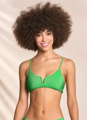 Maaji Parakeet Green Vittoria V Wire Bralette Bikini Top