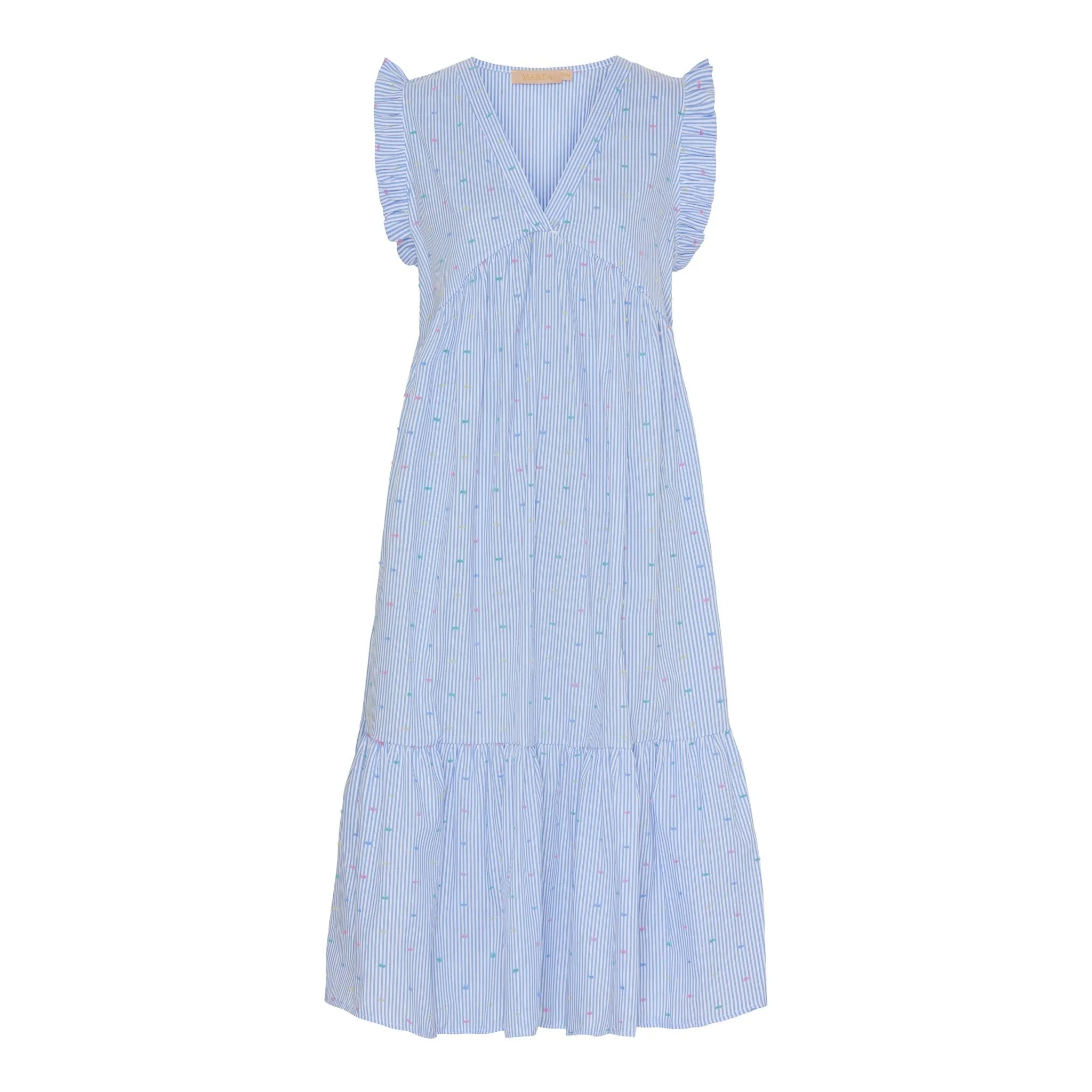 Marta du Chateau Elma dress sky blue print 2