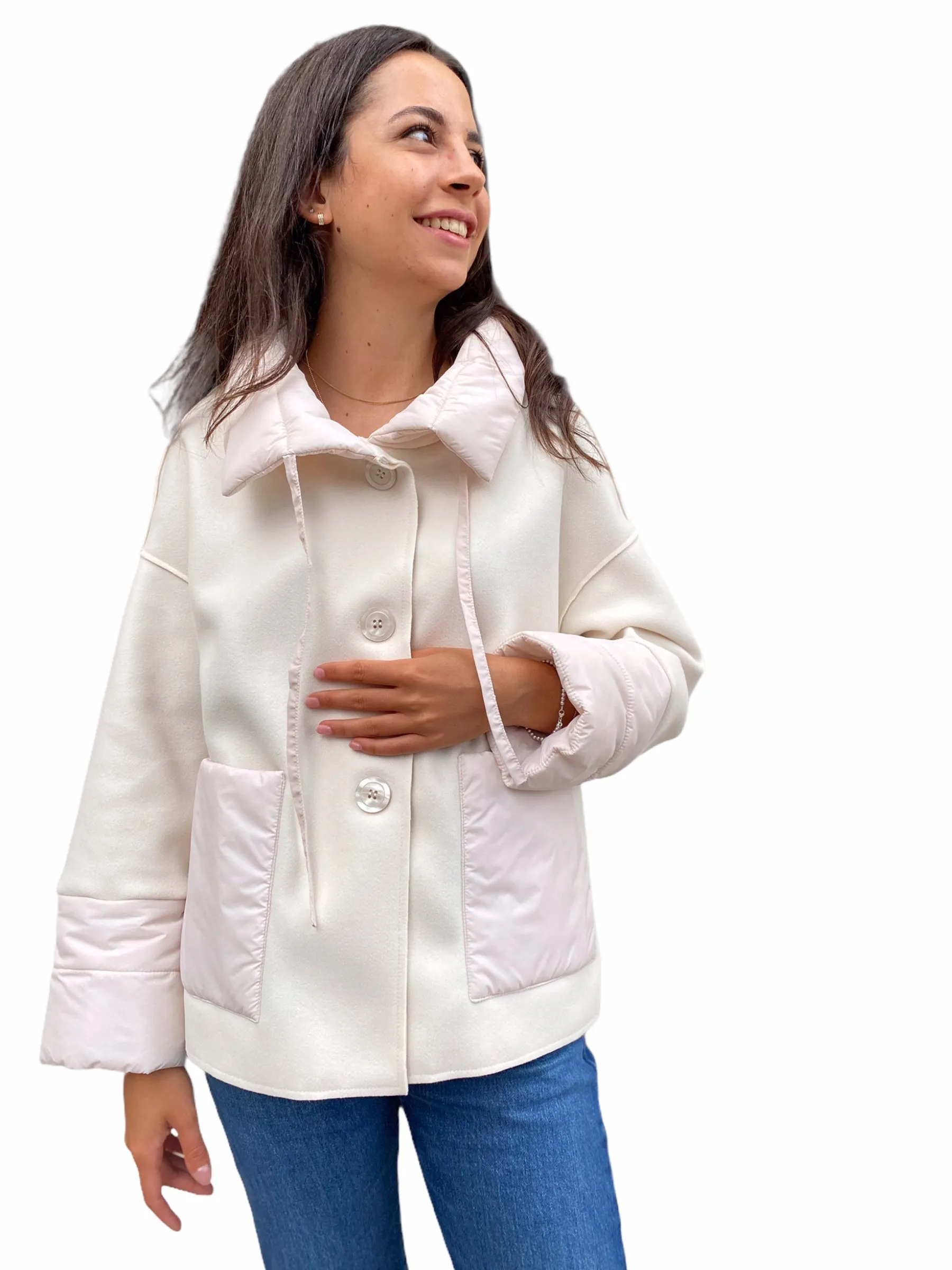 Maryley butter short jacket