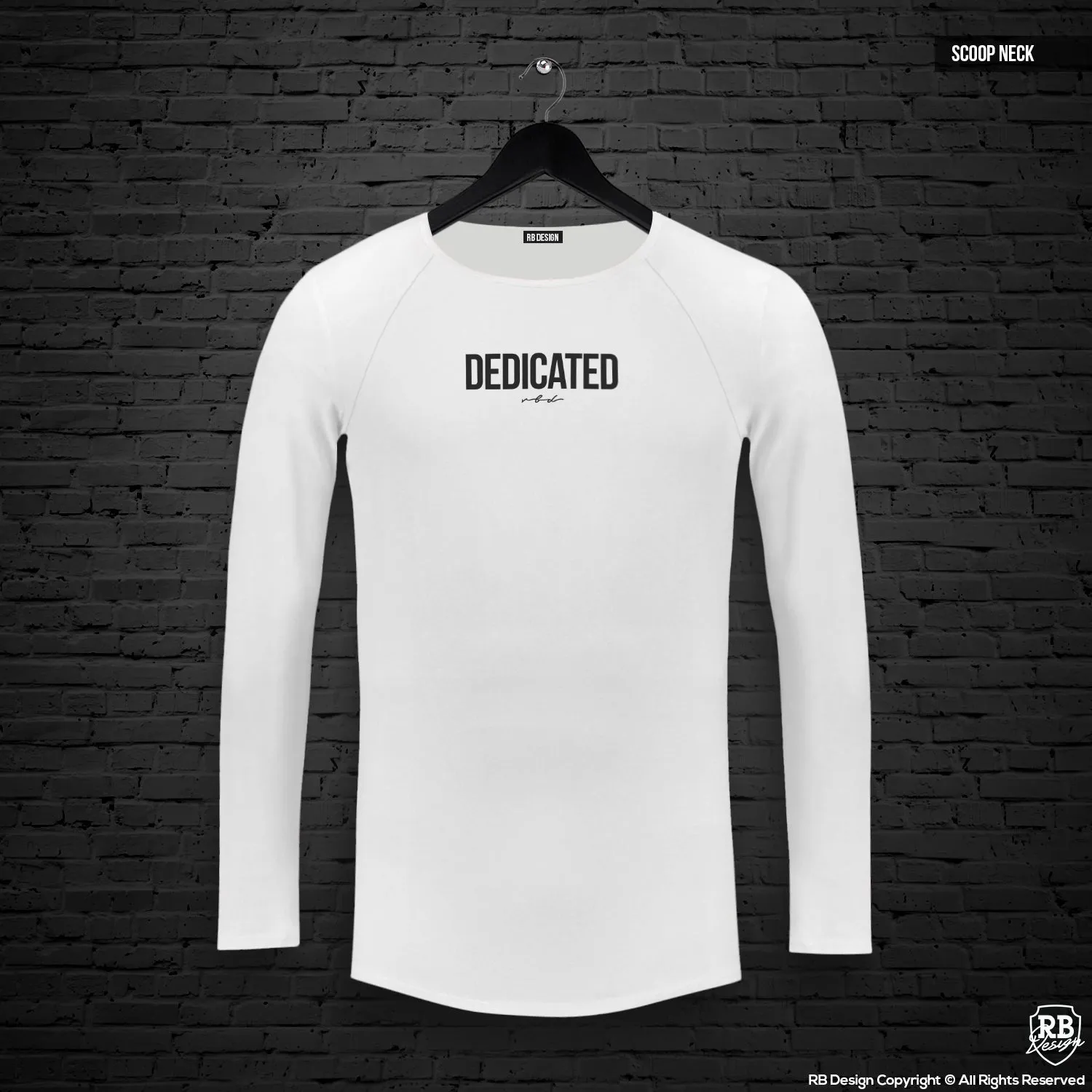 Mens Long Sleeve T-shirt "Dedicated" MD972