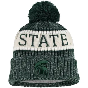 Michigan State Spartans - Team Logo Sport Cuffed Knit Hat with Pom, New Era