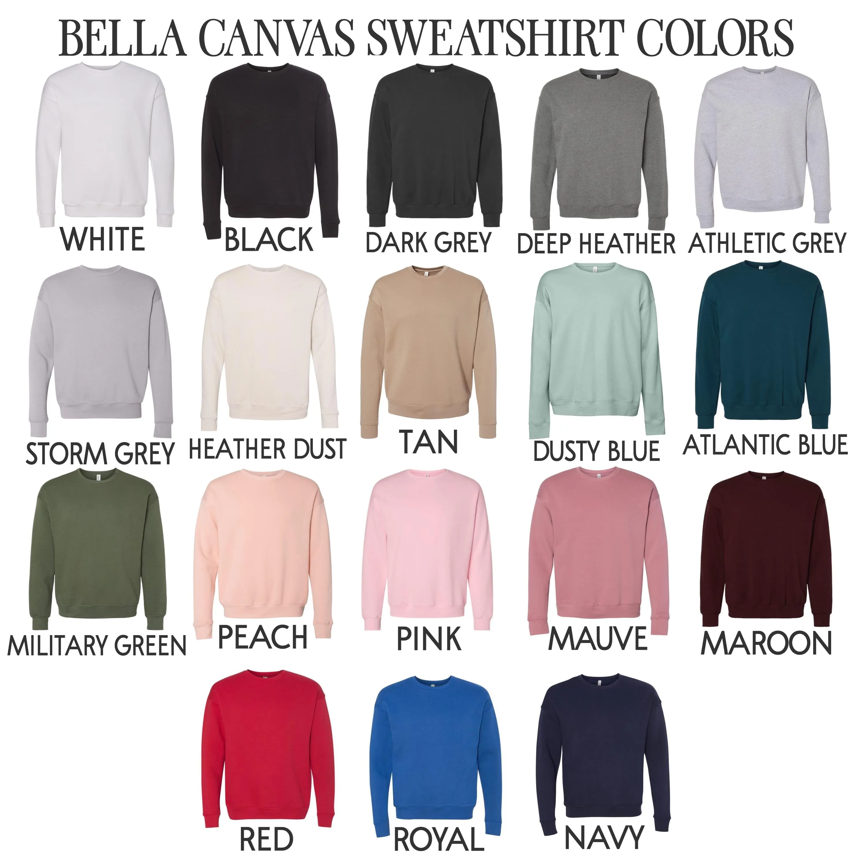 Monogram Bella Canvas Sweatshirt Embroidered for Women