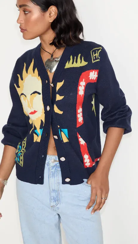 Navy Sundazed Summer Bomber (Navy)