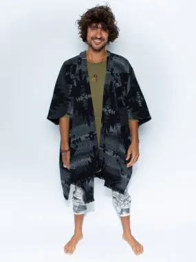 Night Fox Fabric Poncho | Men's