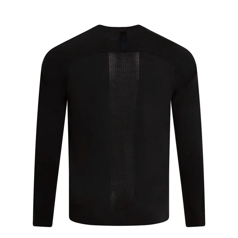 NIKE Men's Sweater Knit Crew (Black)