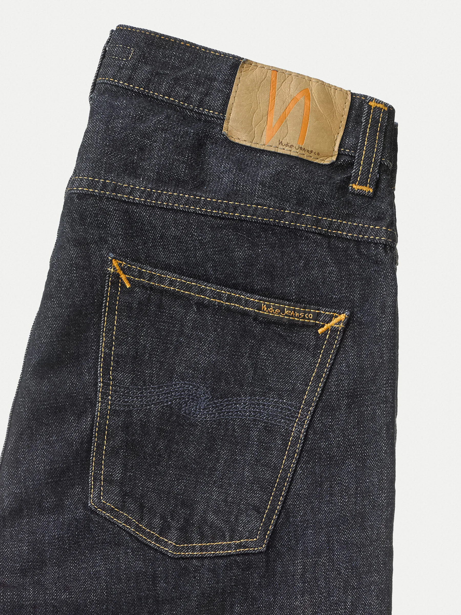 Nudie Jeans co - Sleepy Sixten Rinsed - Jean Droit Brut