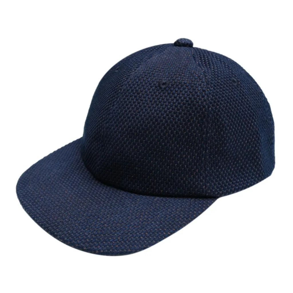 OD SDA "Kasezome" Indigo x Kakishibu Sashiko Selvedge 6-panel Baseball Cap