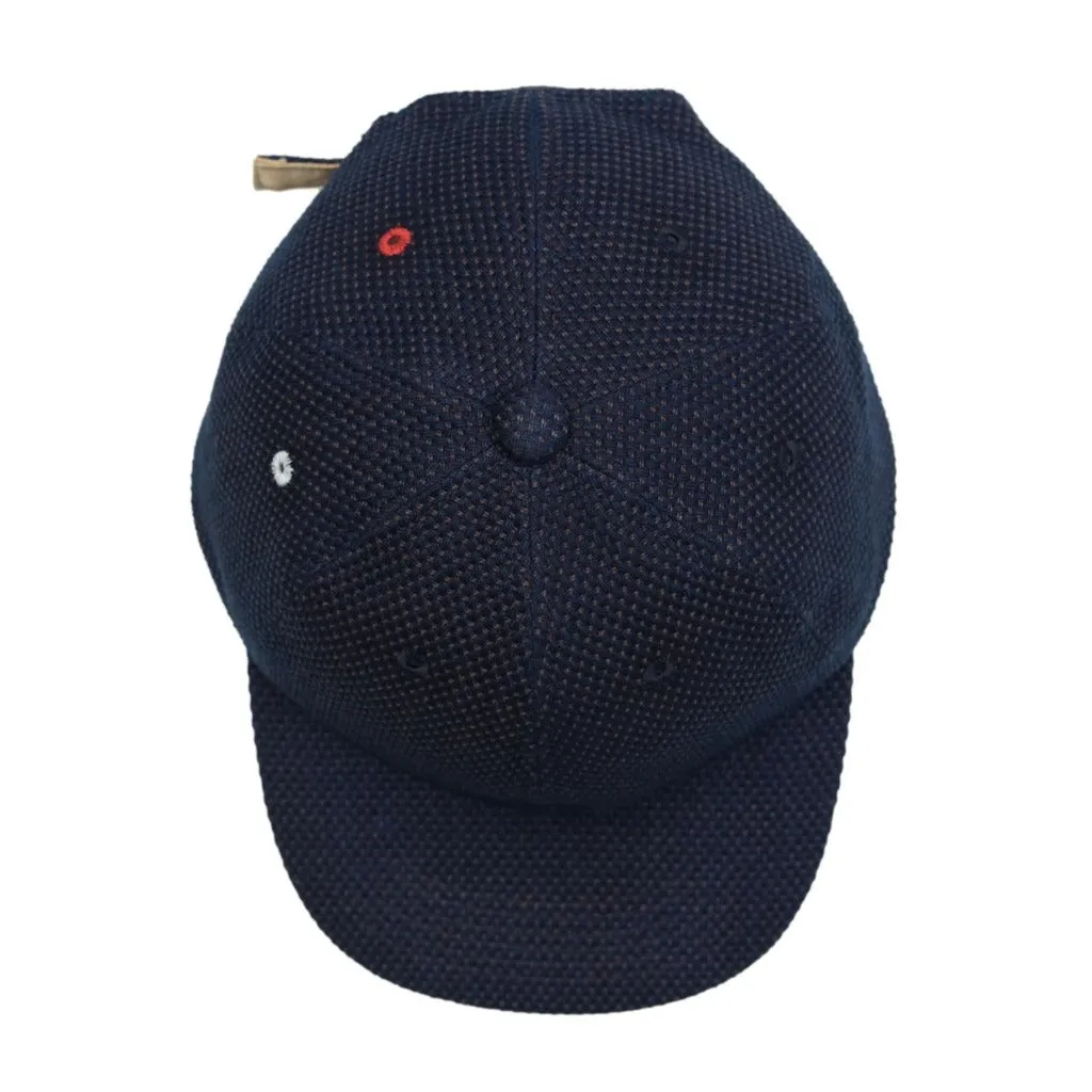 OD SDA "Kasezome" Indigo x Kakishibu Sashiko Selvedge 6-panel Baseball Cap