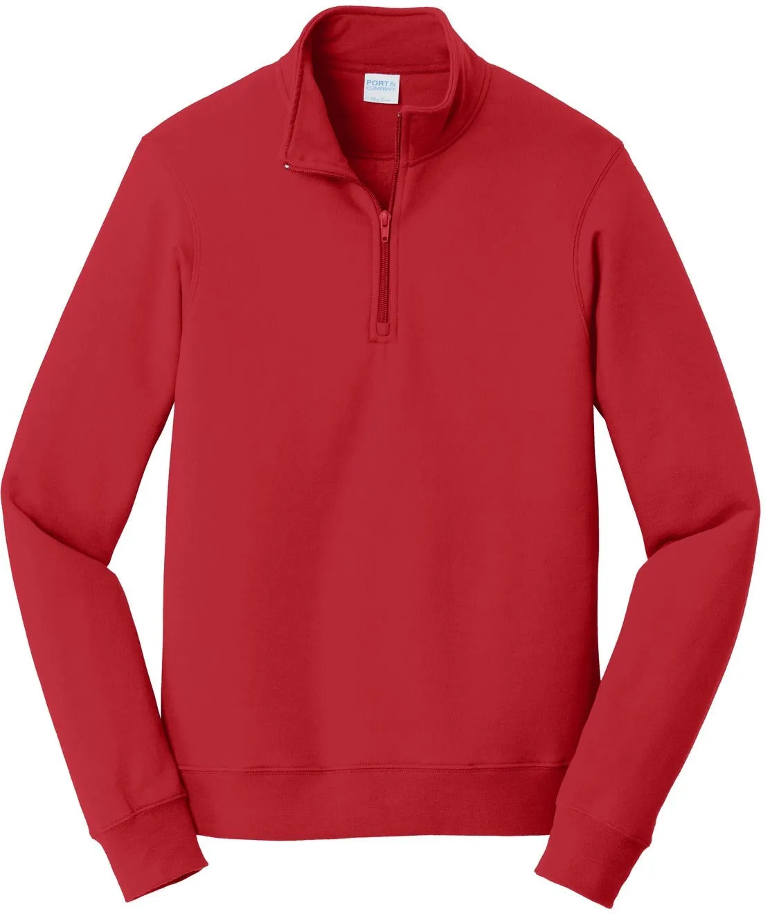 OUTLET-Port & Company Fan Favorite Fleece 1/4-Zip Pullover Sweatshirt