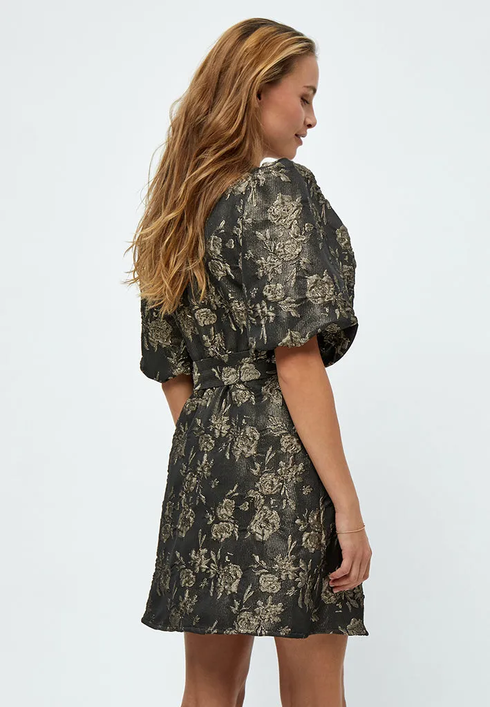 PCHatisha Wrap Dress - Black Print