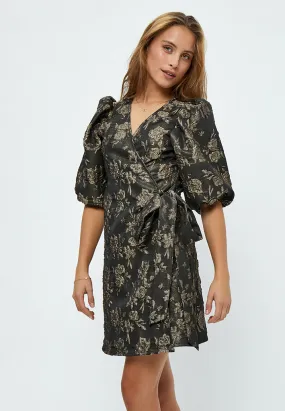 PCHatisha Wrap Dress - Black Print