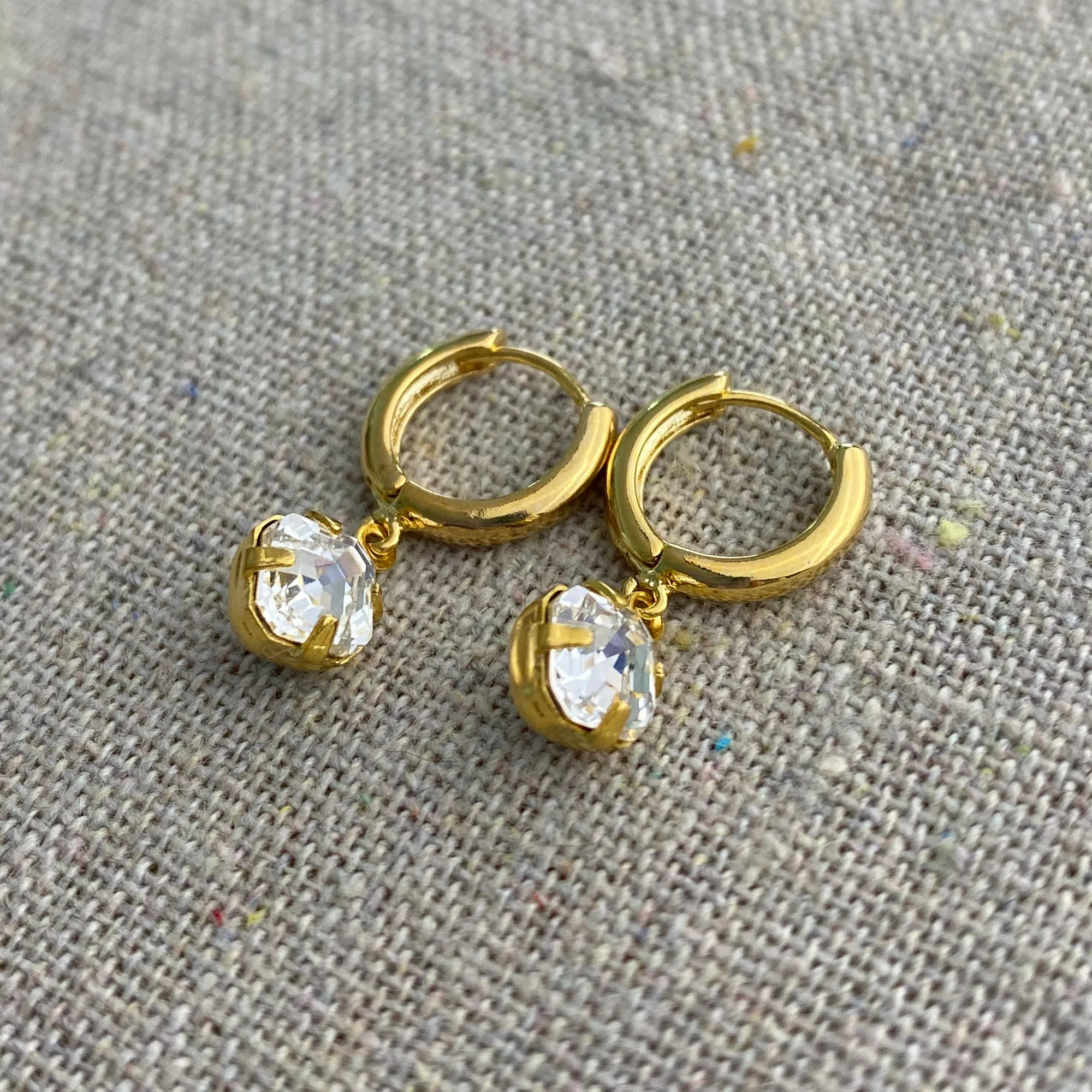 Petite Imperial Huggie Hoop Earrings