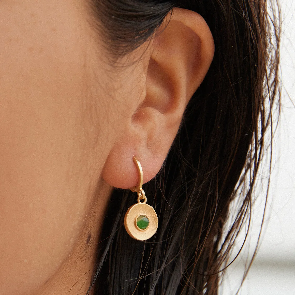 Petrus Green Earrings