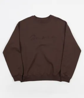 Polar Signature Crewneck Sweatshirt - Brown