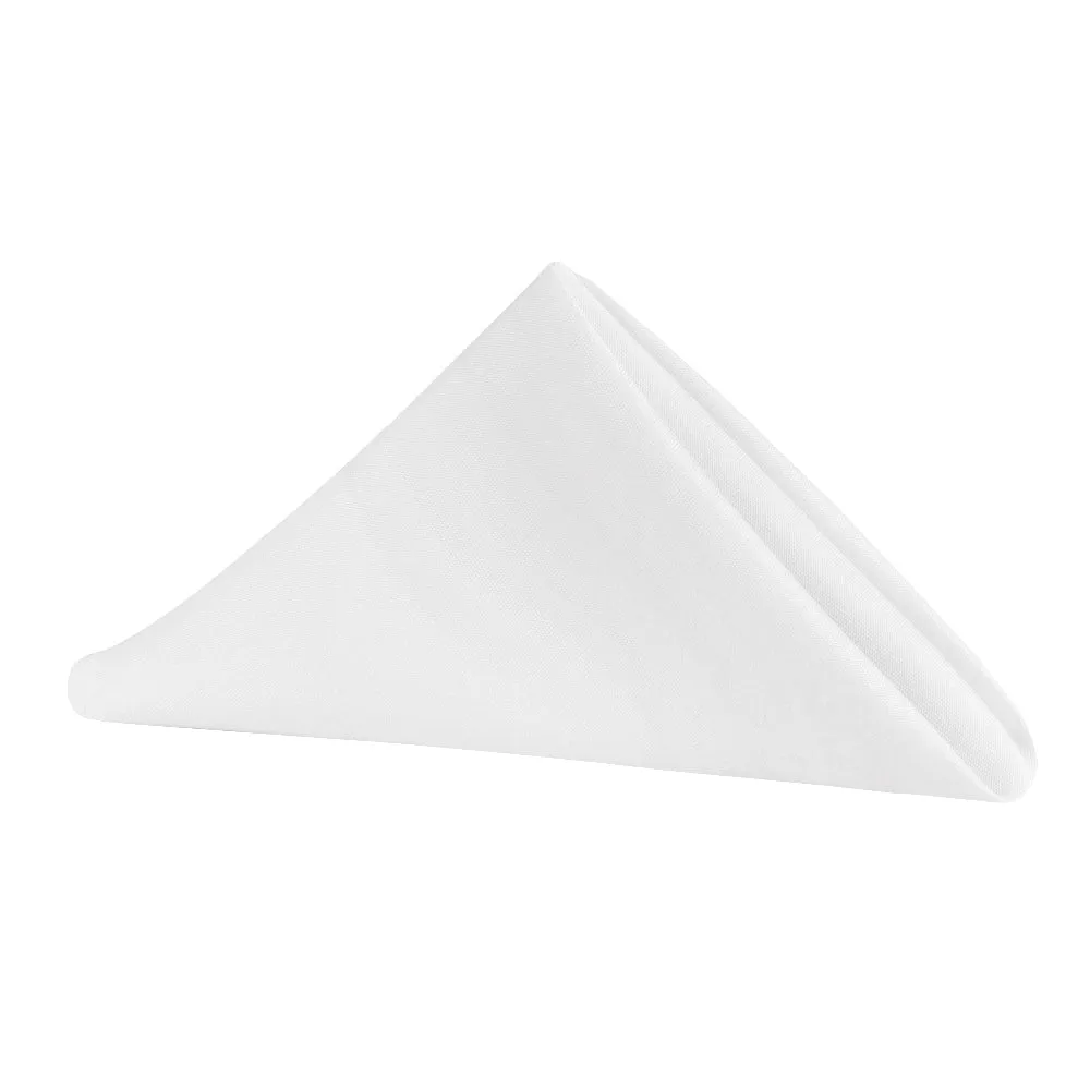 Polyester Napkin 20"x20" - White