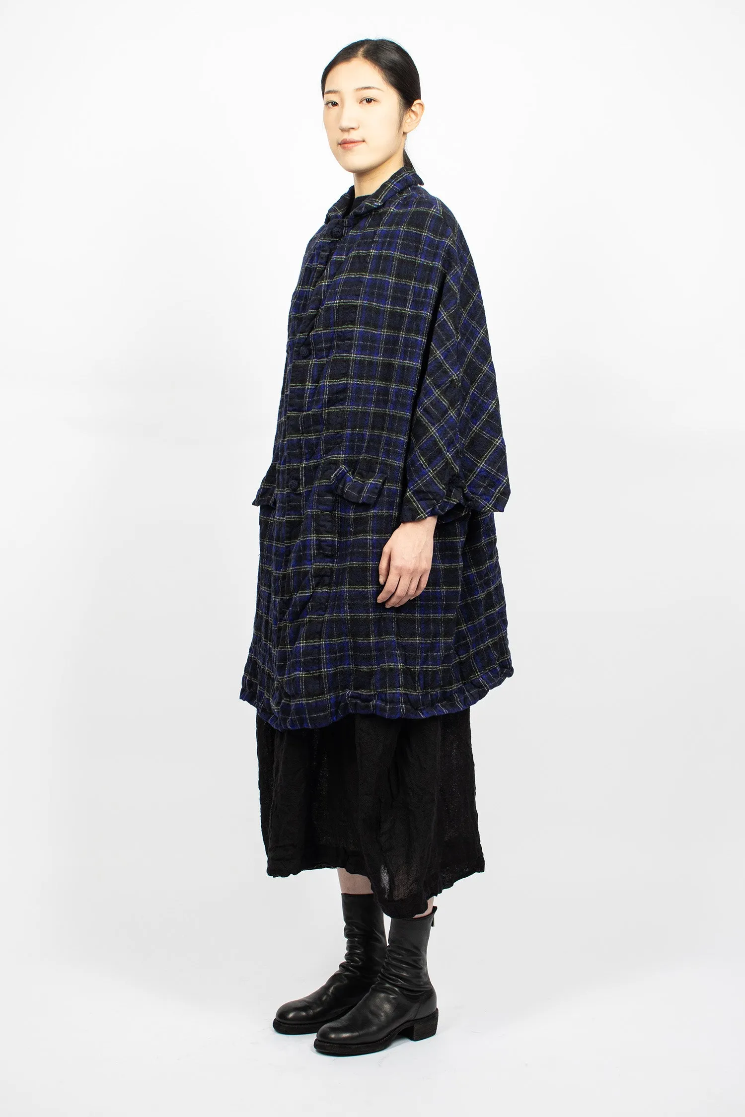 Poppy Washed Coat Tartan