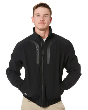 Premium Soft Shell Bomber Jacket - Black