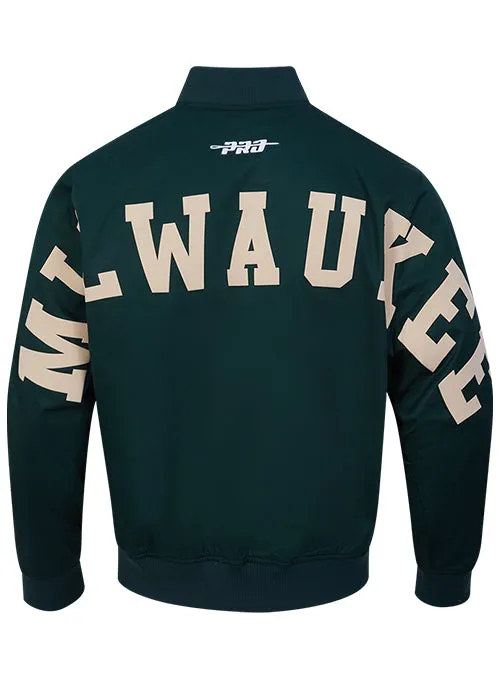 Pro Standard Wingspan Milwaukee Bucks Twill Jacket