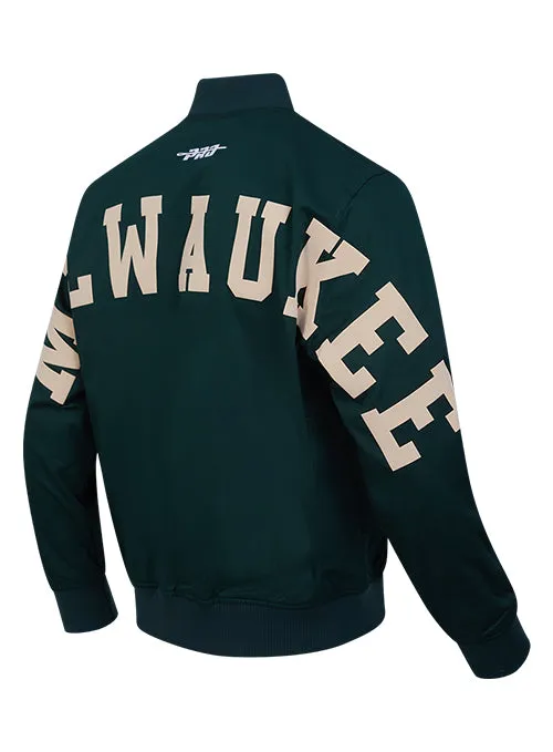 Pro Standard Wingspan Milwaukee Bucks Twill Jacket