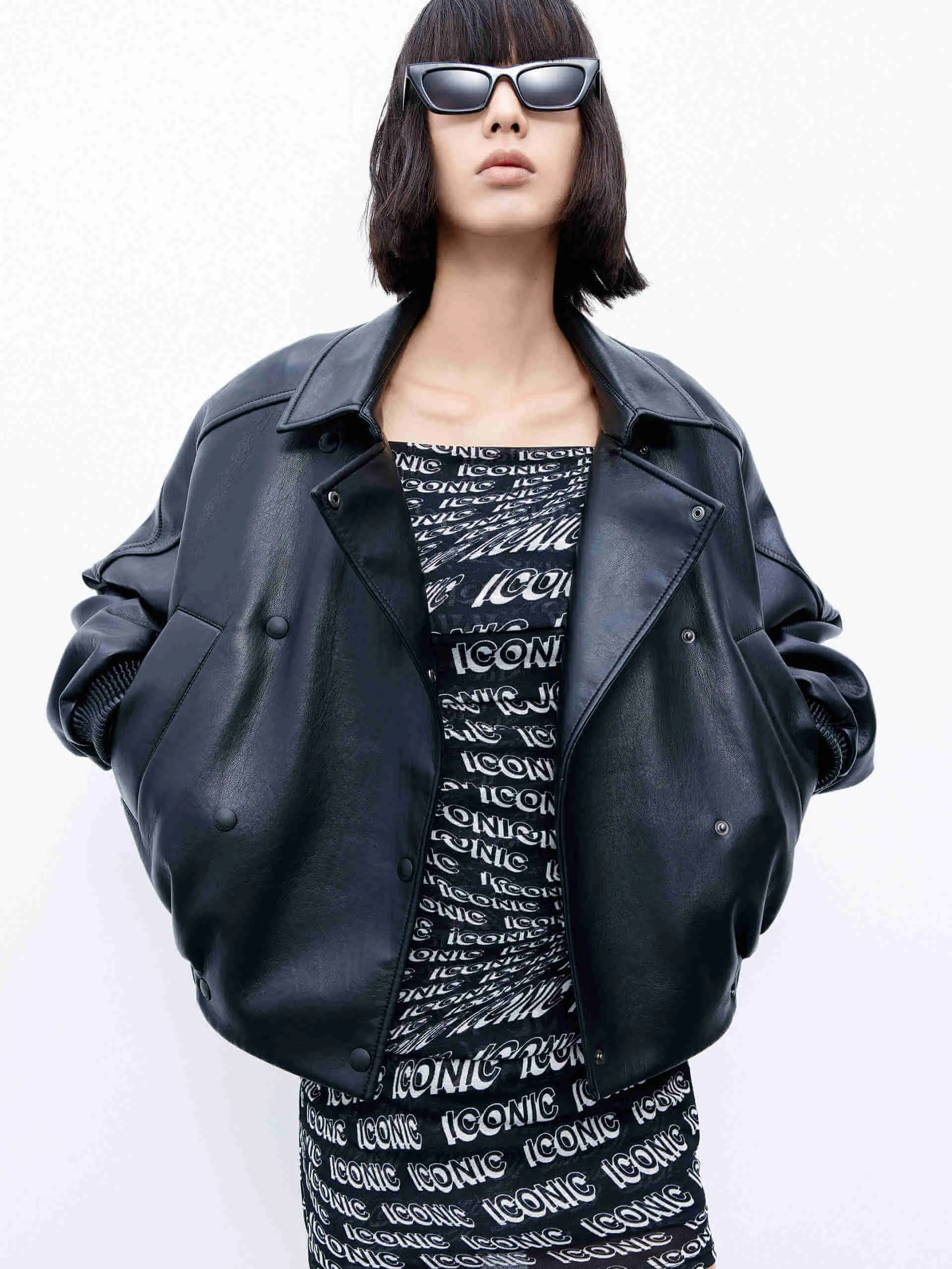 PU Bomber Jacket