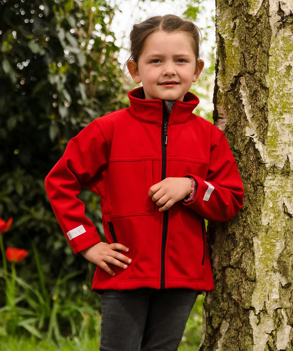 Red - Junior classic softshell 3-layer jacket