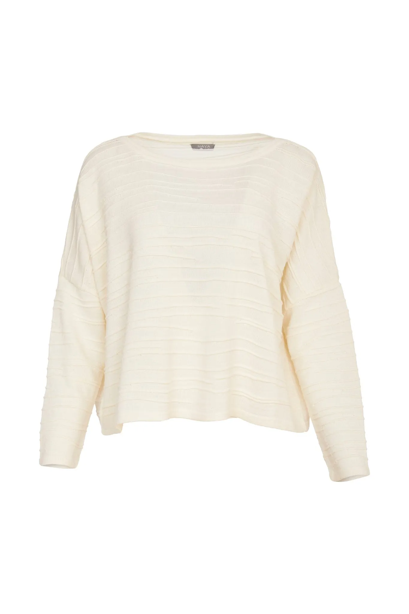 Ribbed Knit Top in Cream