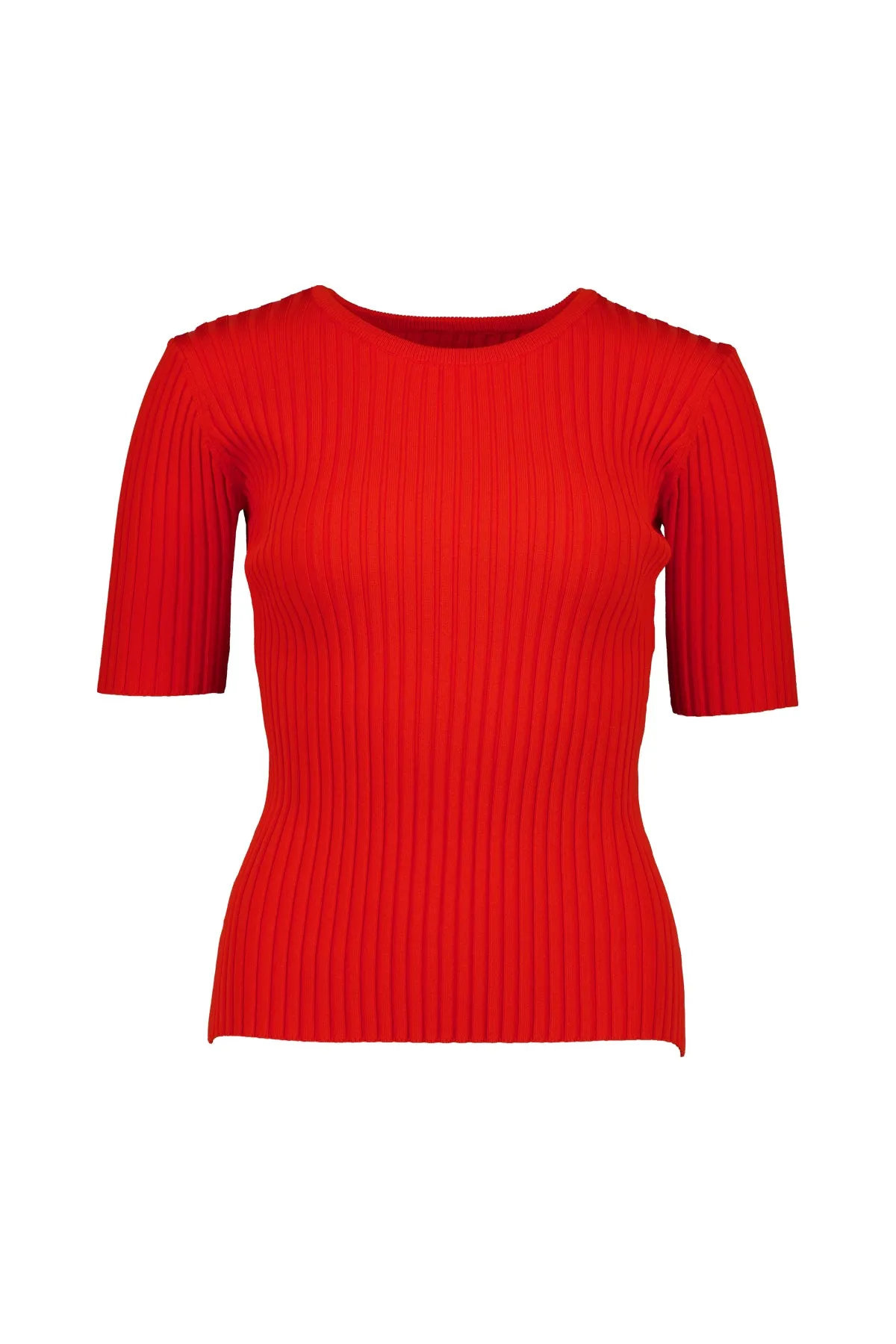 Ribbed Top, Red