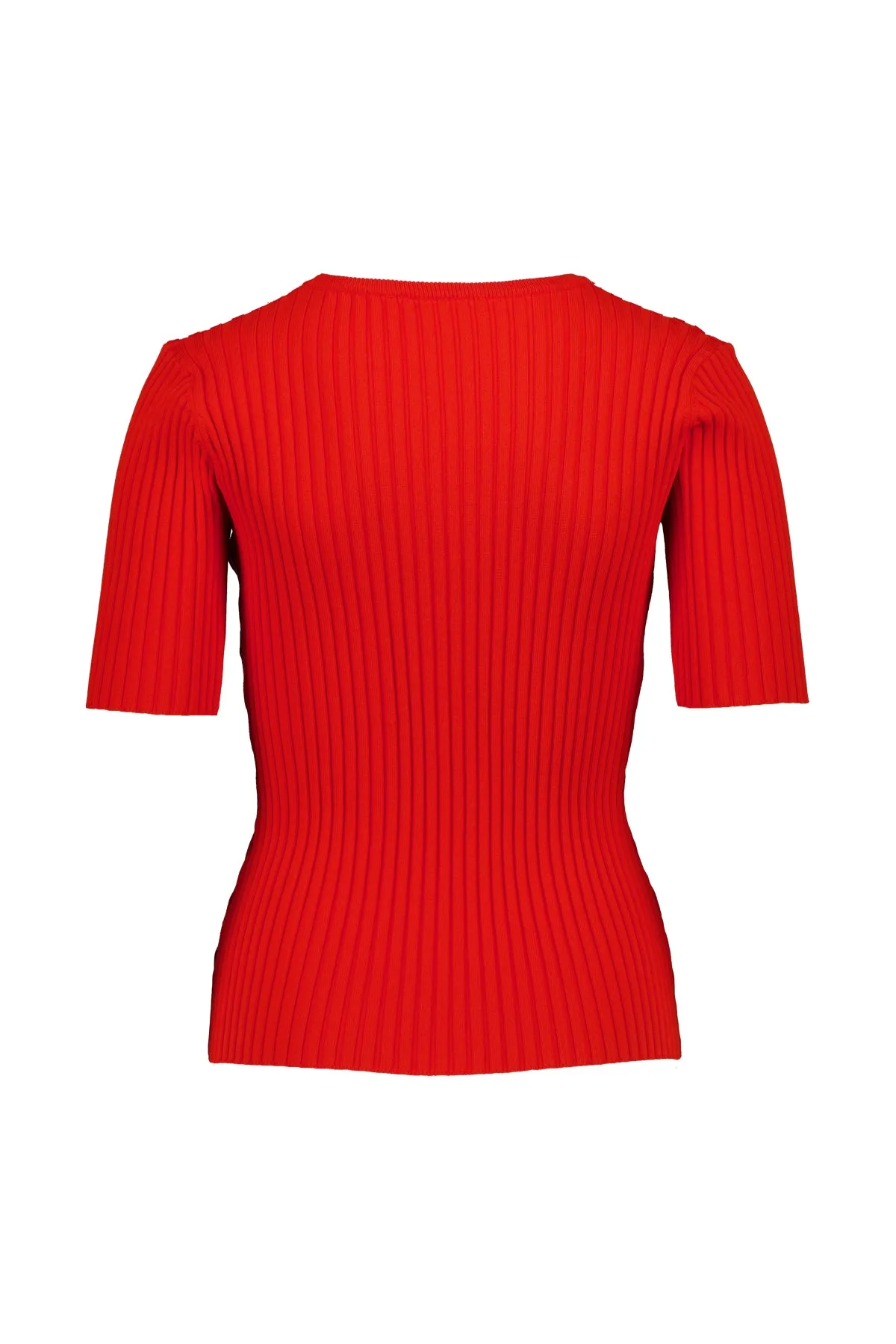 Ribbed Top, Red