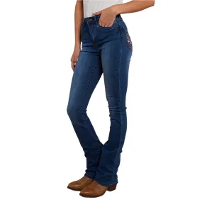 Ringers Western Women's Penny Rodeo High Rise Bootleg Jean - Vintage Blue