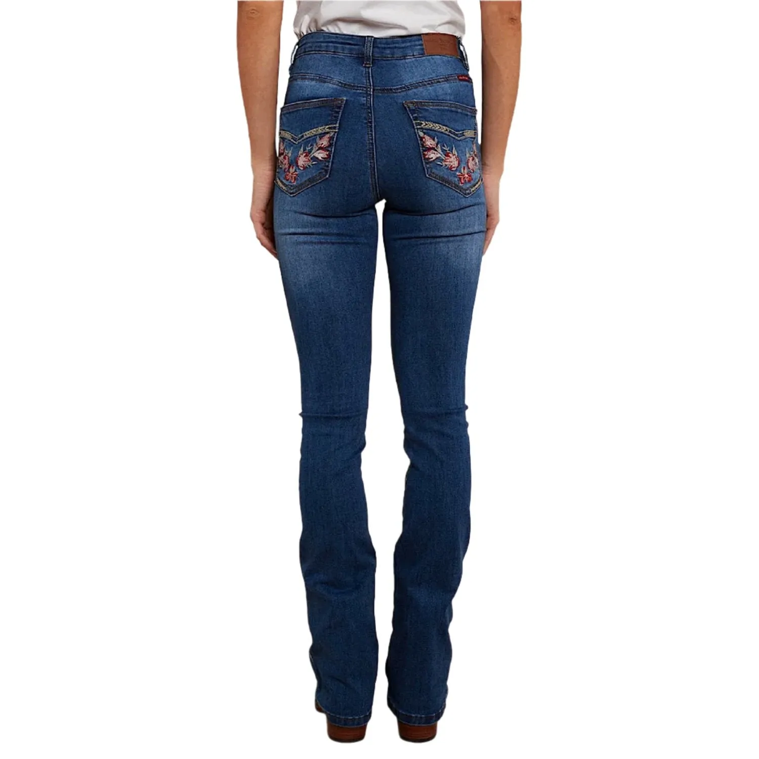 Ringers Western Women's Penny Rodeo High Rise Bootleg Jean - Vintage Blue