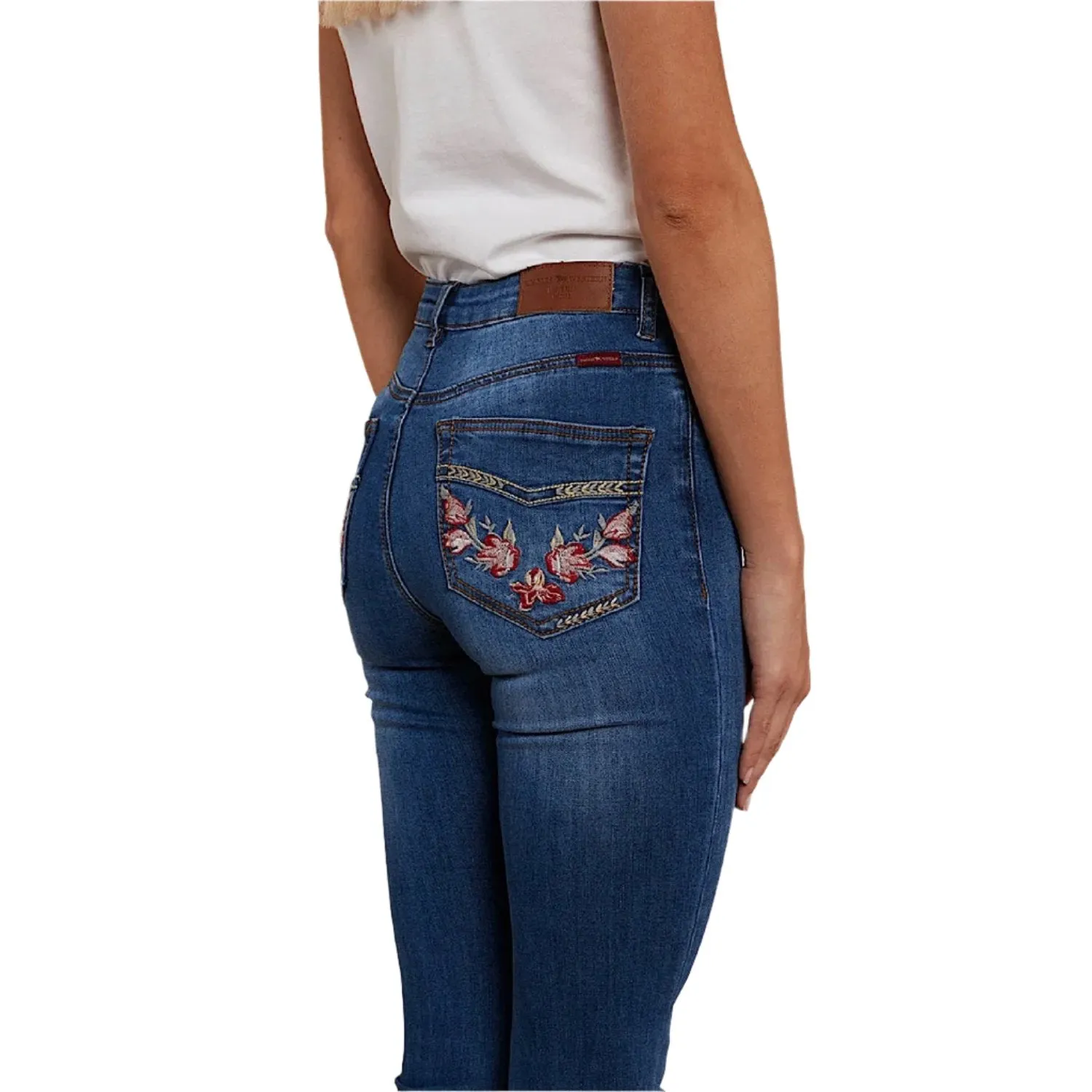 Ringers Western Women's Penny Rodeo High Rise Bootleg Jean - Vintage Blue