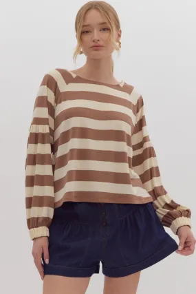 Rusty Striped Top