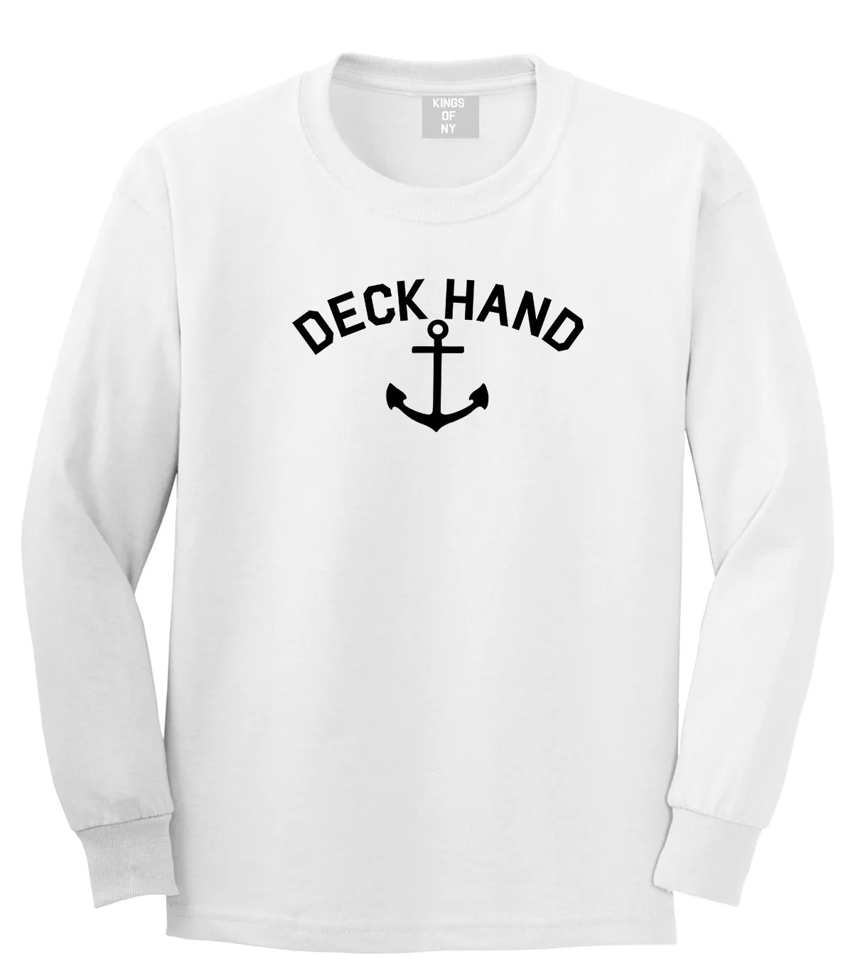 Sailing Deckhand Anchor Mens Long Sleeve T-Shirt