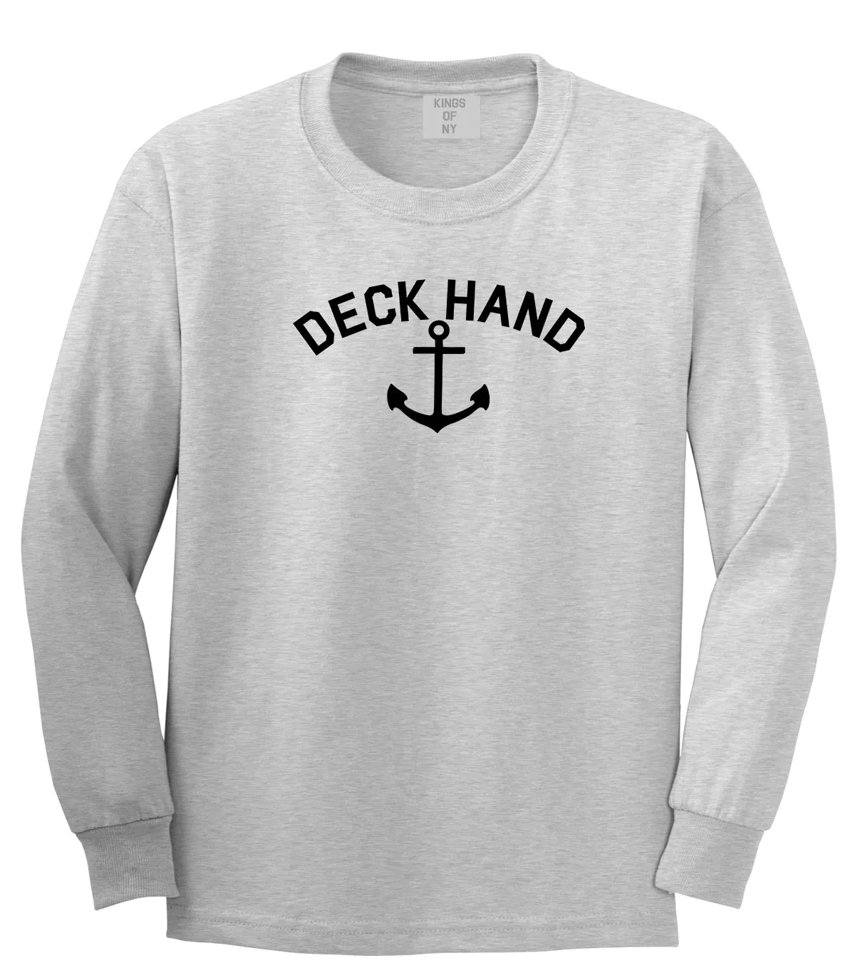 Sailing Deckhand Anchor Mens Long Sleeve T-Shirt