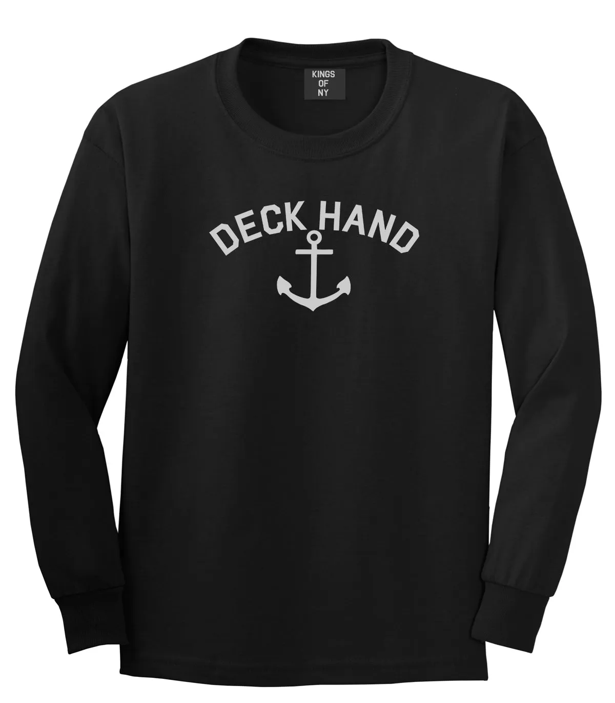 Sailing Deckhand Anchor Mens Long Sleeve T-Shirt