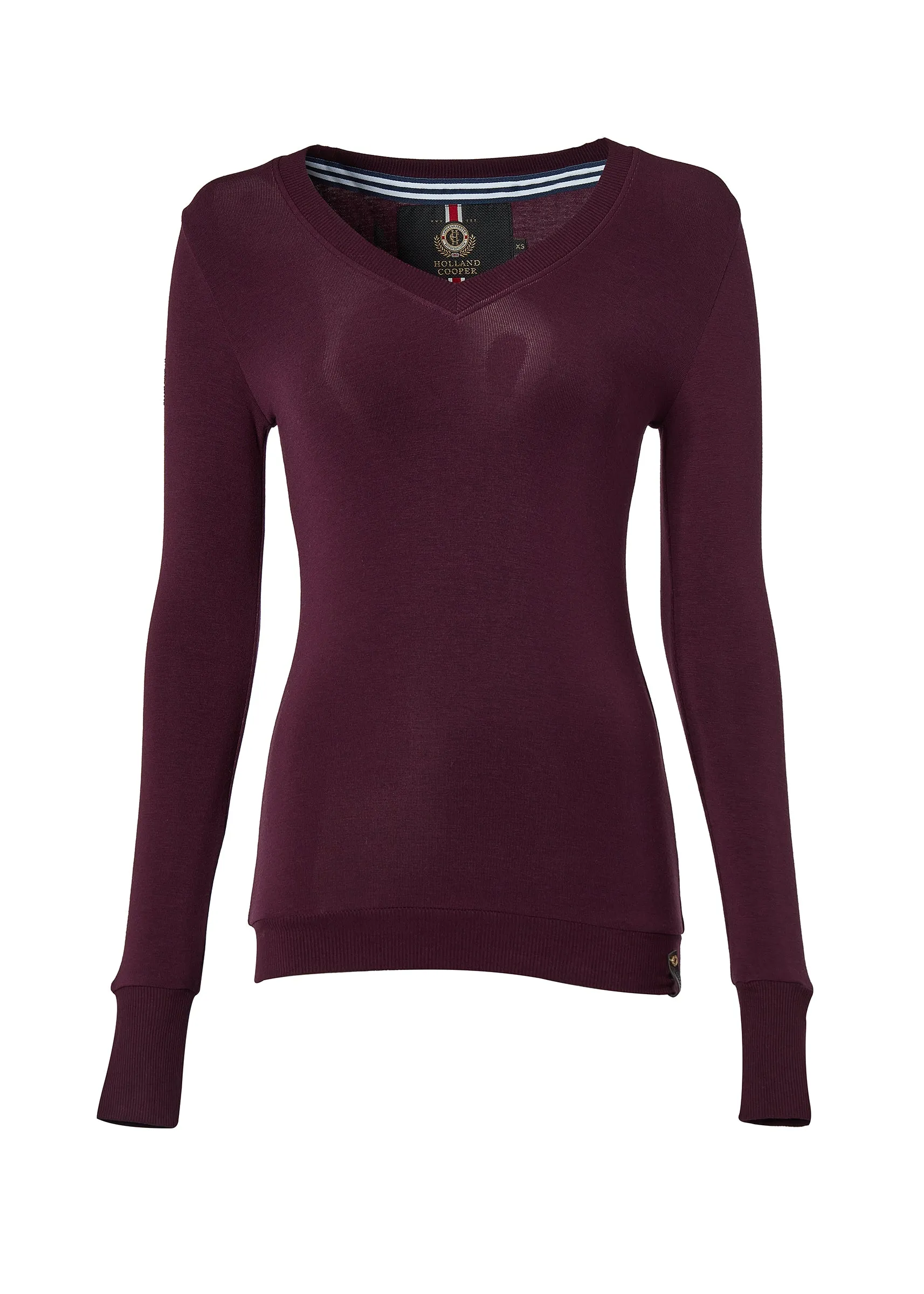 Soft Touch V-Neck (Aubergine)