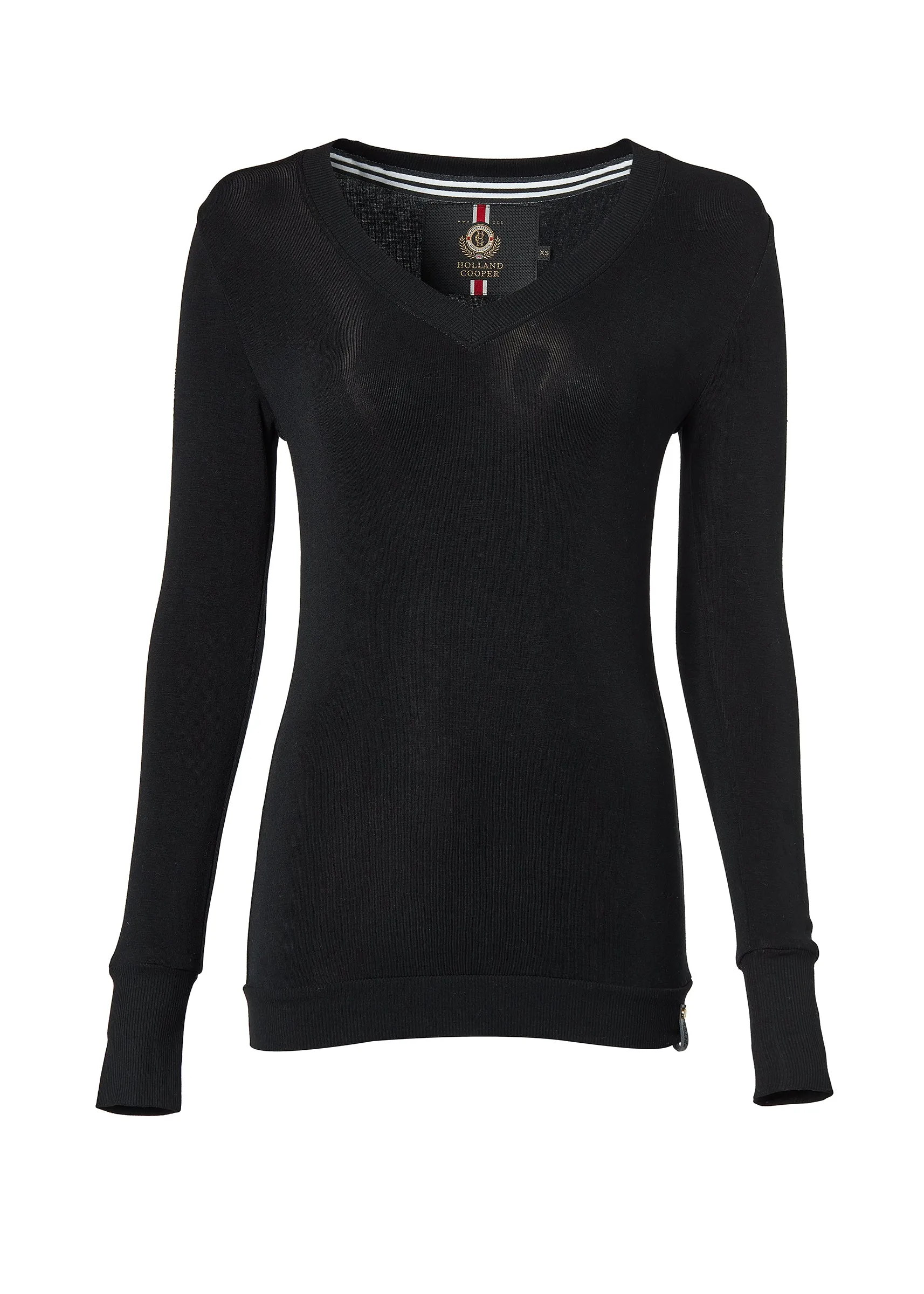 Soft Touch V-Neck (Black)