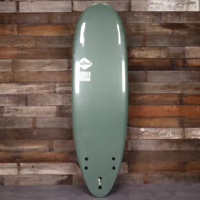 Softech Bomber 6'4 x 21 x 3 Soft Surfboard - Smoke Green/White