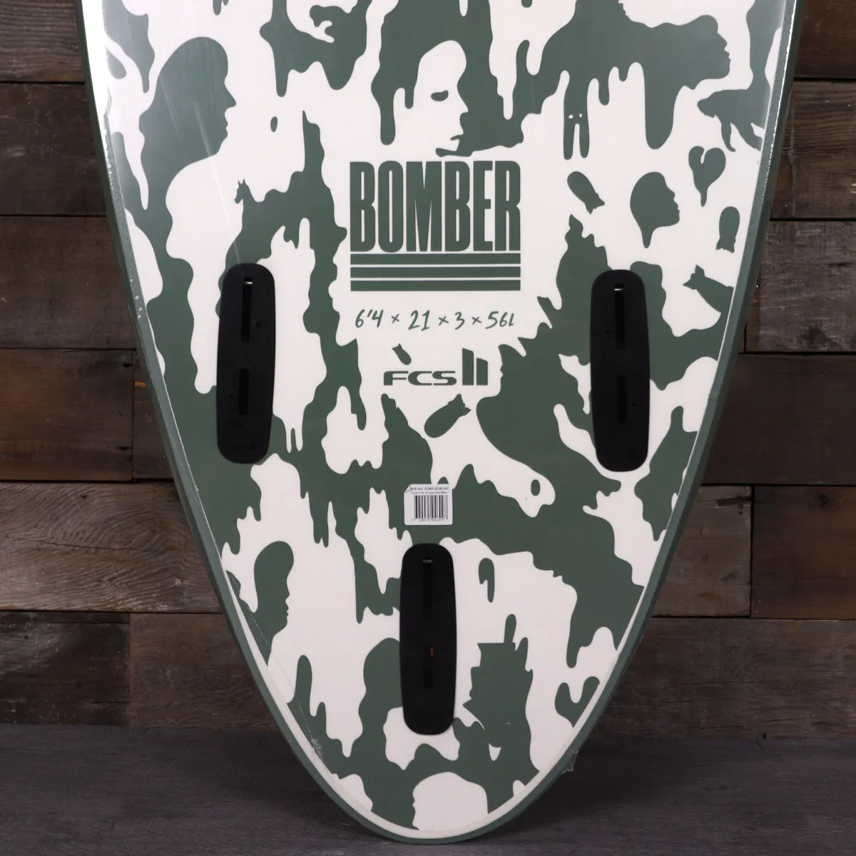 Softech Bomber 6'4 x 21 x 3 Soft Surfboard - Smoke Green/White