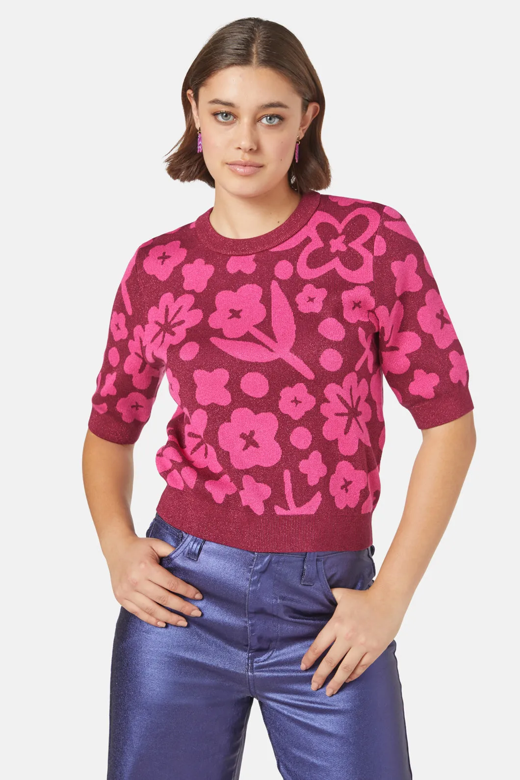 Stencil Knit Top