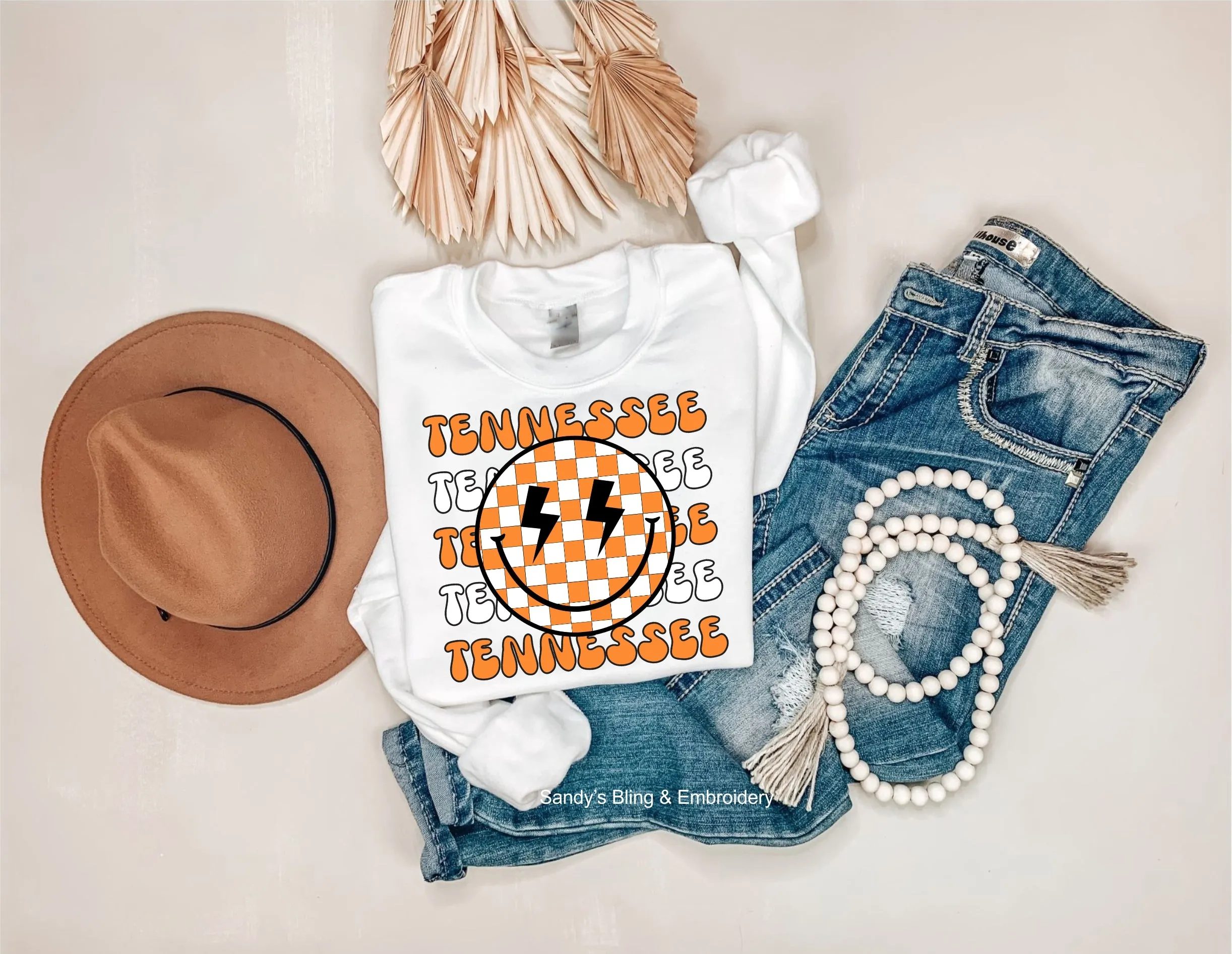 Tennessee Checkered Smiley Adult Size