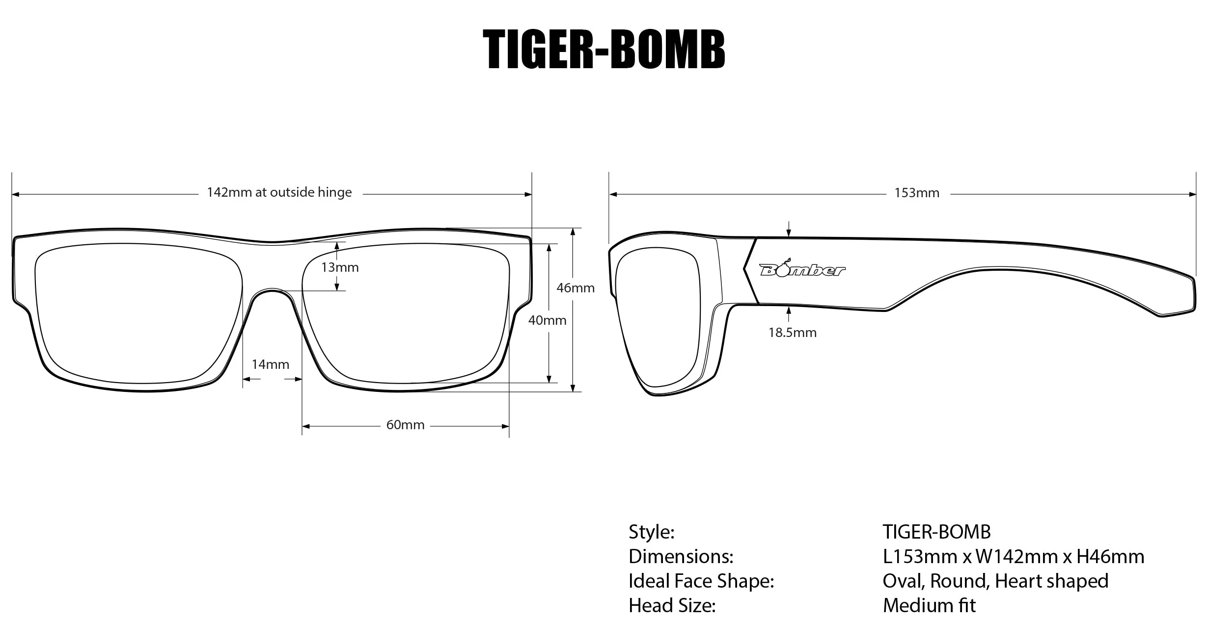 TIGER Safety - Polarized Blue Mirror Mana Series